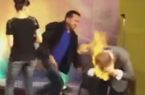 На съемках в Доминиканской Республике телеведущий поджег иллюзиониста