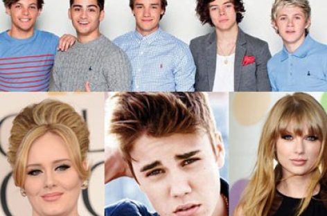 Джастин Бибер, Рианна, Тейлор Свифт и One Direction попадут в Книгу рекордов Гиннеса