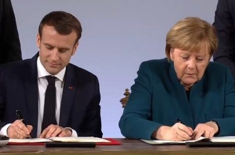 Меркель и Макрон подписали новое соглашение о двустороннем сотрудничестве