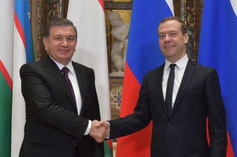 Глава Узбекистана встретился с премьер-министром РФ